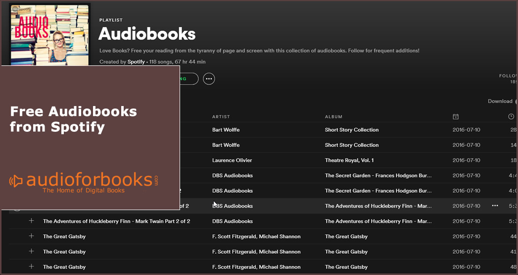 Free Audio Books Kids Spotify